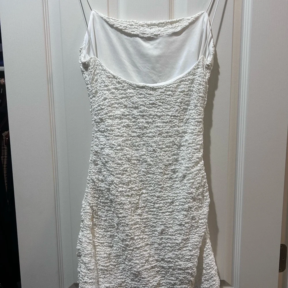 Cotton Candy Strapless White Dress - Picture 3 of 4